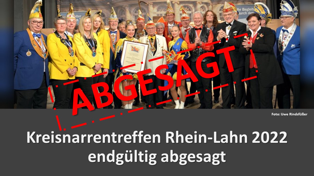 Read more about the article Kreisnarrentreffen Rhein-Lahn abgesagt